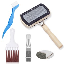 4 Pcs Air Conditioner Condenser Fin Cleaning Brush Kit, Stainless Steel Air Conditioner Fin Cleaner, Refrigerator Coil Cleaning Whisk Brush Metal Fin Evaporator Radiator Repair Tool