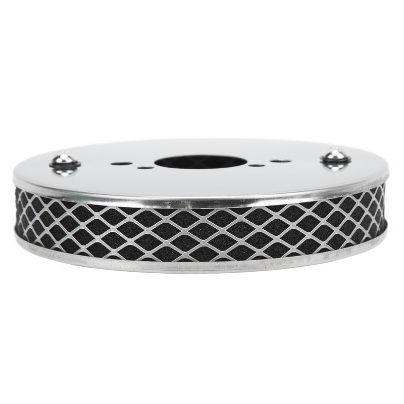 14x3cm High Flow Air Filter Chrome Metal Replacement for SU