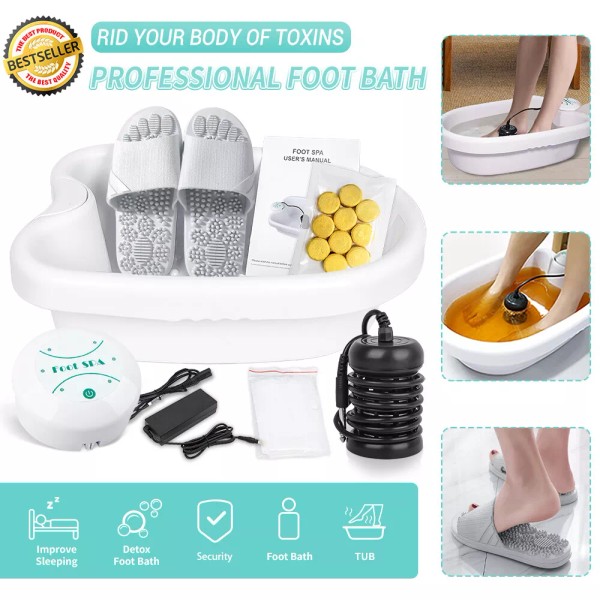 Unbranded Ionic Foot Spa Bath Detox Cleanse Machine with tub