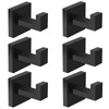 IBosins 6-Pack Bathroom Towel Hooks Hand Towel Holder Heavy Duty