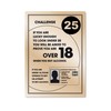 Challenge 25 Sign Gold A4 297 x 210mm Alcohol Law