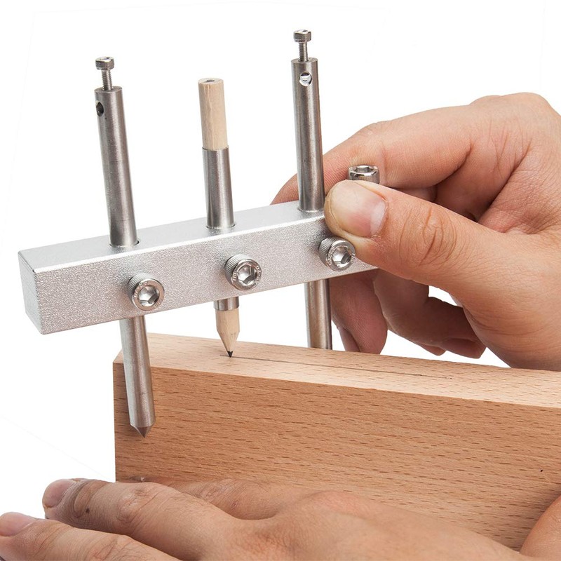 Cowryman Multifunction Marking Gauge Marking Center Finder Scribing Compass