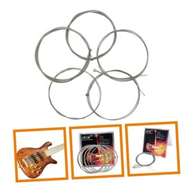 Abaodam Bass Guitar Accessories 1 Pack of 5-string Bass Strings Nickel Alloy Wound for Beginners and Professionals