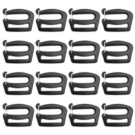 Pack of 12 Buckles, Buckles and Fasteners, The Opening Does Not Need to Be Removed, Backpack Buckle, Hook Belt Connection Buckles, Robust and Durable for Backpacks, Bags and Belts, black