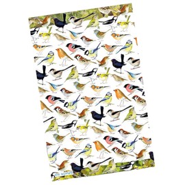 British Garden Birds - 100% Cotton Tea Towel - Emma Ball Design - Printed in UK - 76 x 48 cm