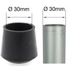 30mm Multi Purpose Black Rubber Ferrules for Furniture Tables and