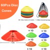 Soccer Cones Set, 24Pcs 7" Cones Sports + 60Pcs Disc