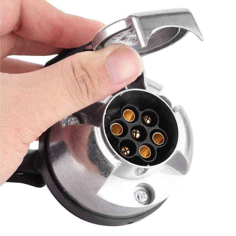 Trailer Connection, 7 Pin Connection Socket, Qiilu Trailer Socket Cable,