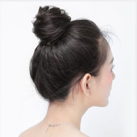 똥머리 가발 면접 승무원 혼주 헤어 끈 곱창 올림 가채 한복 덧 당고머리 붙임 묵음 Bun Wig for Interview, Flight Attendant, Formal Hair Tie, Twisted Hairpiece, Hanbok Hair Extension, Volume Bun Attachment