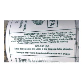 Alcachofa 150 Capsulas Vinagre De Manzana Y Nopal Prosa Sin Sabor                                                                                     