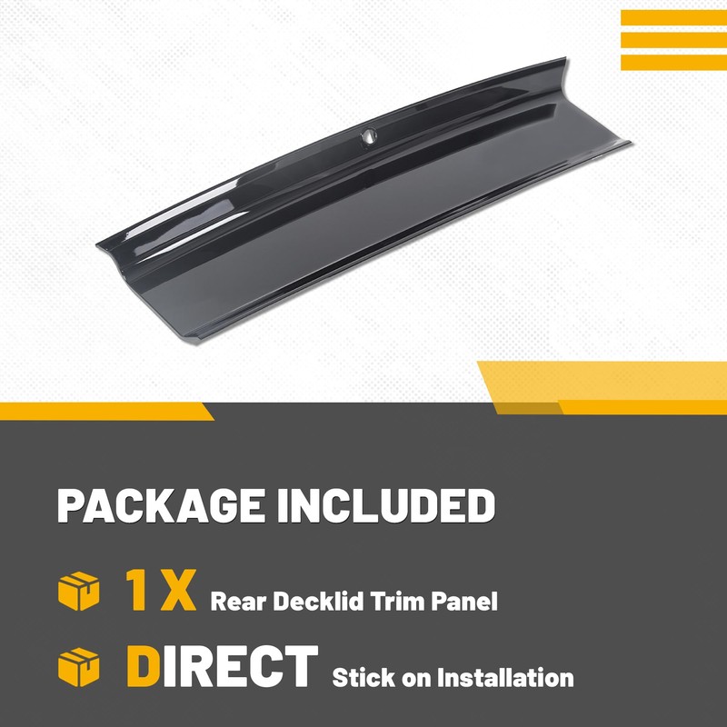 KUAFU Rear Decklid Panel Trim Compatible with 2015-2023 Ford Mustang