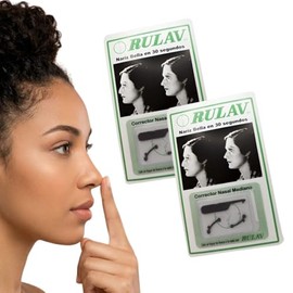 GAERO GLOBAL SOLUTION Kit de 2 Piezas de Corrector De Nariz Rulav Talla Mediana By Gaero Shop  Nariz Levantada en solo segundos Perfilador de Nariz...