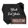 Black Shiny Candy Bar Wrapper Foil Sheets for over wrapping