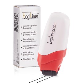 LEGILINER Tool Double line (.37) Wide Rule 3/8", Primary handwriting line, Rolling Ink Stamp. Handwriting Practice Tool for Teachers/OT’s/Homeschool/Special Ed./Kindergarten/1st Grade Size