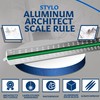 Stylo Aluminum Architect Scale Ruler - 30cm Ruler Laser Etched
