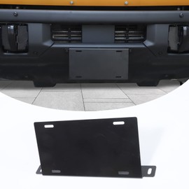 Front License Plate Holder Compatible with Ford Bronco 2021-2024+, Front License Plate Bracket Accessories (102(Ford Bronco 21+))