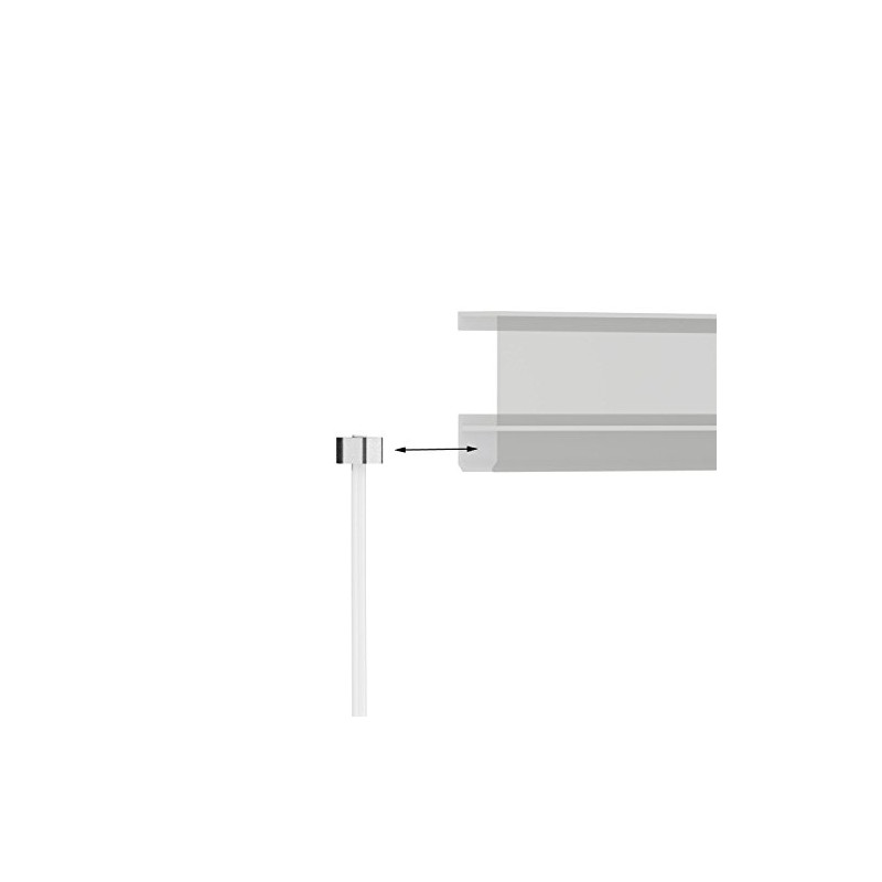 2 Nylon Cable with Square Slider for Gallery/Picture Rails Length
