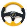 Forestcart 12.5" Steering Wheel w/ Horn Yellow 6 Hole,EZGO Club