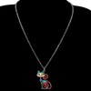 BONSNY Statement Enamel Alloy Chain Cat Necklaces Pendant Original Design