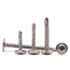 Stainless Steel Wafer Head Self Drilling Screws #10 x 1-1/4"