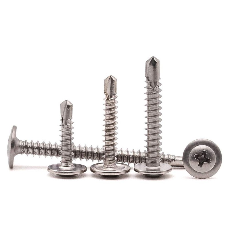 Stainless Steel Wafer Head Self Drilling Screws #10 x 1-1/4"