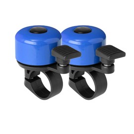 Binudum Bike Bell 2 Pack with Loud and Melodious Sound Classic Mini Bicycle Bell for Kids and Adults Bike Horn for Road, Mountain Bike for Scooter, MTB, BMX