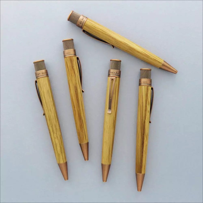 Retro 51 Tornado™ Woodworks - Bourbon Barrel Rollerball Pen