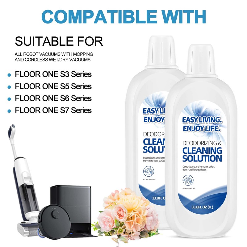 homeazy 2L Hard Floor Cleaning Solution for Tineco iFLOOR Series