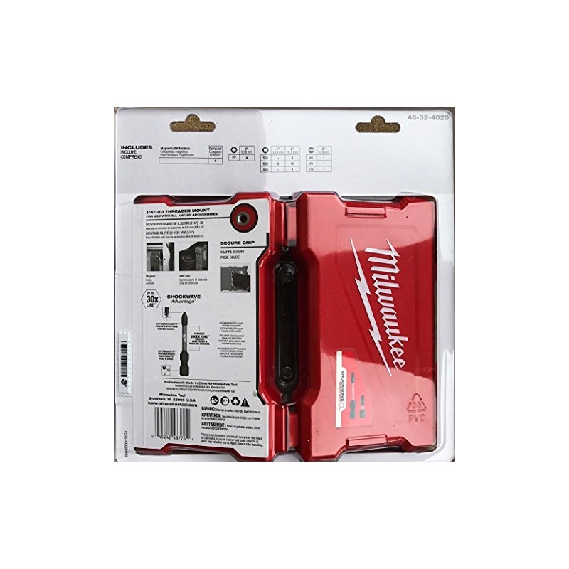 Milwaukee 40-Piece Shockwave Impact Driver Bit Set (48-32-4020)