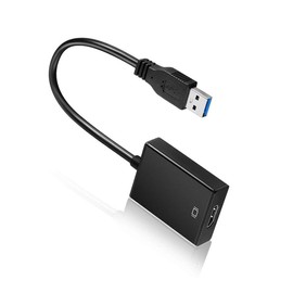 OSALADI USB to Adapter Video Converter for Pc and Laptop Multi-Screen Support Easy Installation for Projector and Black