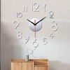 SPORTARC Modern DIY 3D Wall Clock Silent Frameless Design Home