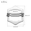 sourcing map 8Pcs Metal Adjuster Slide Buckles, 30mm Webbing Strap