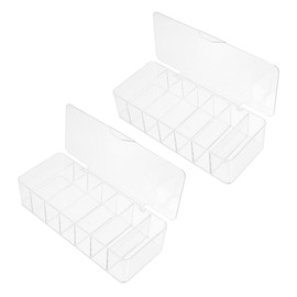 jojofuny 2pcs Cable Management Box Cable Storage Organizer for Desk Cord Holders Case Cord Management Case Tidy up Your Workspace