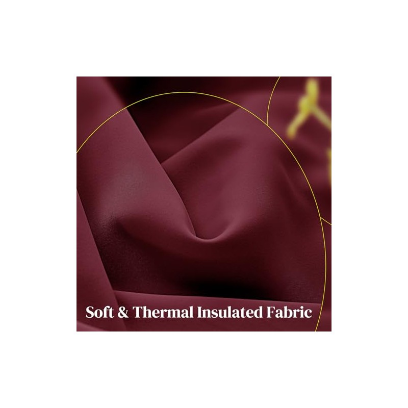 Rose Home Fashion - Cortinas Opacas para Puerta corredera, oscurecimiento