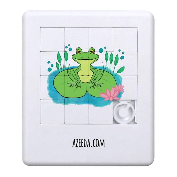 Azeeda 'Frog On A Lily Pad' Sliding Puzzle (PZ00039766)