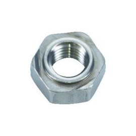 TRUSCO TBW12-0004 Hex Weld Nuts, 1A, M4, Pilot Included, Stainless Steel, Pack of 10