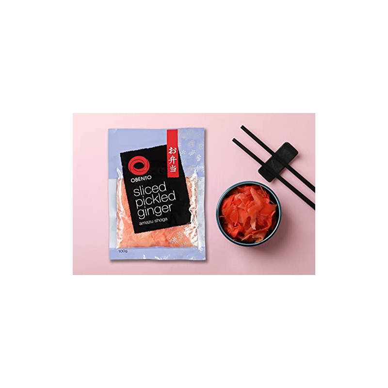 Obento Pink Sliced Pickled Ginger Amazu Shoga 100G