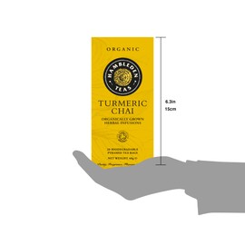Hambleden Teas Organic Turmeric Chai Teabags (Pack of 6, Total 120 Teabags)