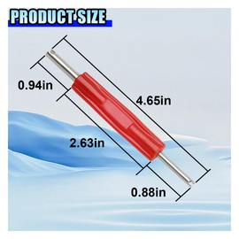 DUSCOKE 5PCS Valve Core Removal Tool, Double Head Schrader Valve Stem Core Remover, Motorcycle & Truck Tire Repair Install Tool (Double Head)