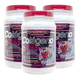 Colgeno Hidrolizado Glucosamina Biotina Zarzamora 3 Pzs                                                                                               