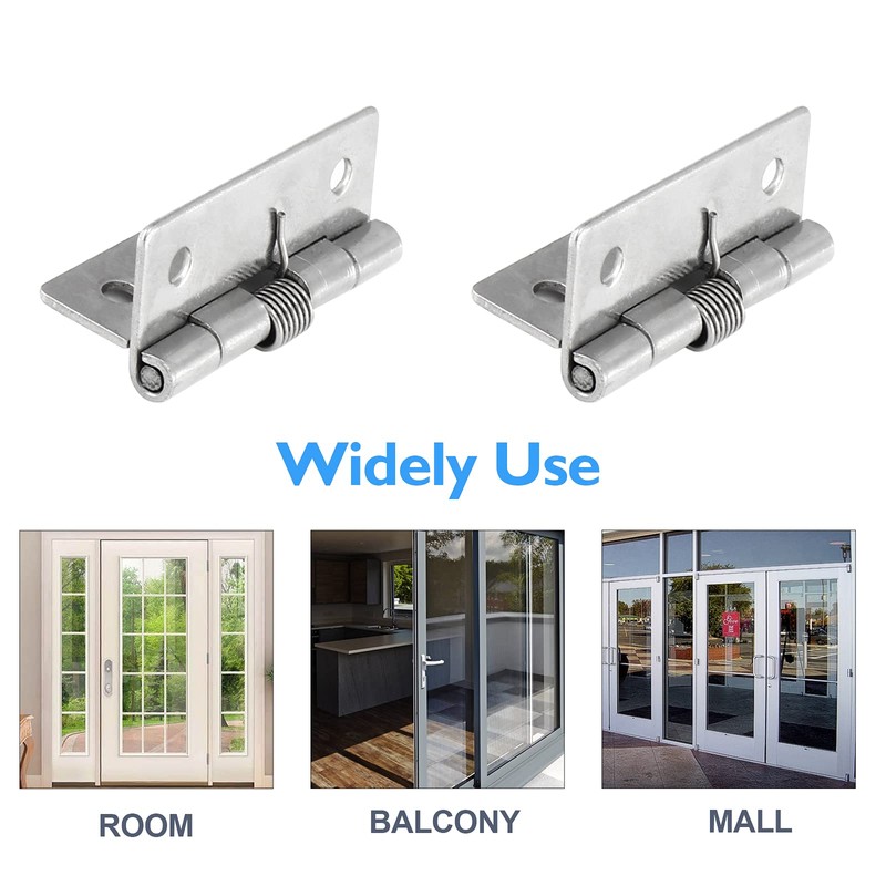 Luomorgo 4 Pcs Spring Loaded Hinges for Cabinets, 2 Inch
