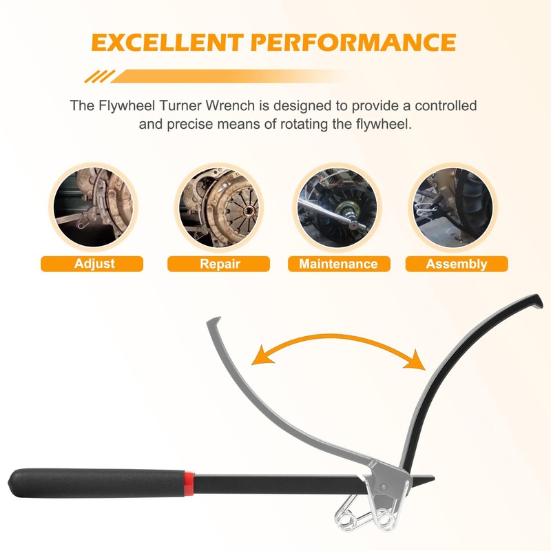 Zymurgoes 23800 Flywheel Turner Wrench Turning Tool for Turning and
