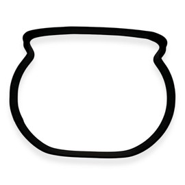 Pot of Gold St. Patricks Day Cookie Cutter with Easy to Push Design (3.5 inch)