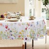 Bnejvif Spring Floral Oval Tablecloth, Flower Print Oval Tablecloth, Spring