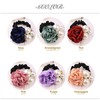 Lotterakka Hair Accessories, Flower Pattern, Pearl, Scrunchy, Large, See-Through, Adult,