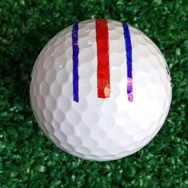 Golf Ball Marker Line Drawing Tool 2 Color Pens Template Liner Putt Alignment, Putt Positioning Marker