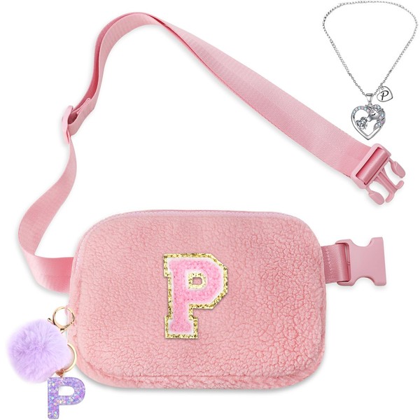 Belt Bag Fanny Pack for Girls - Initial Crossbody Bag