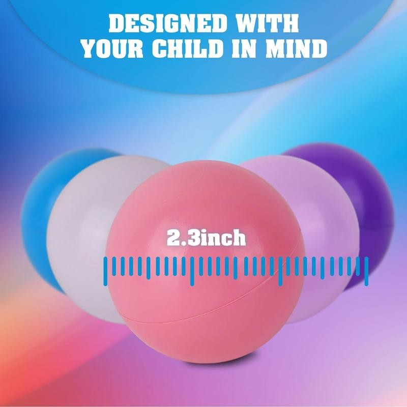 Ball Pit Balls 400 Count,8 Bright Colors 2.2 Inch