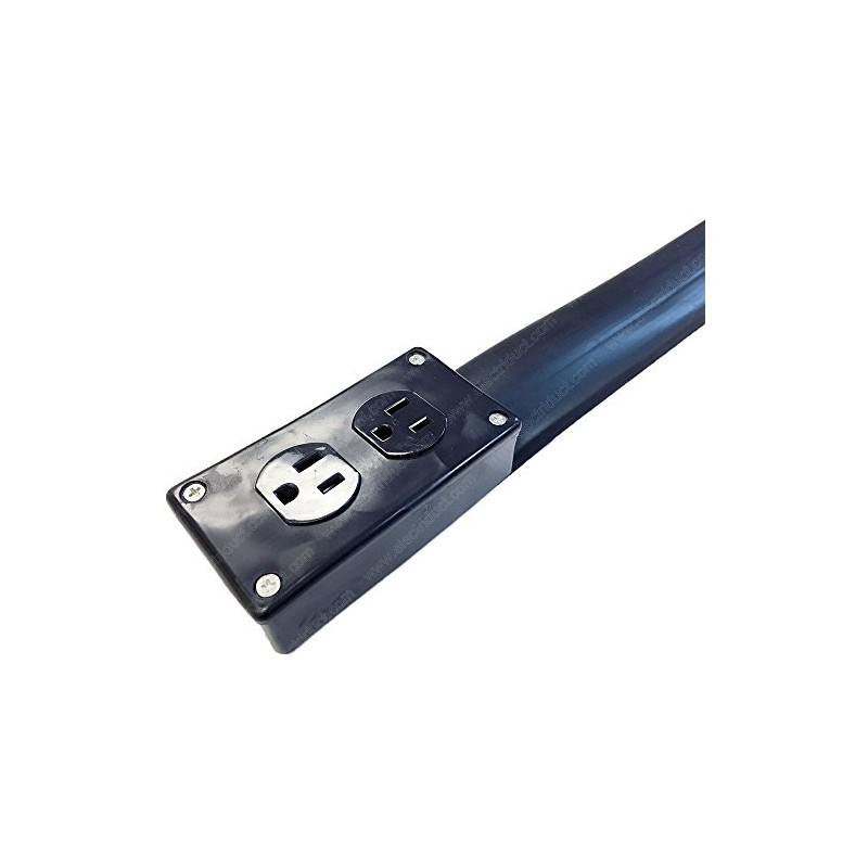 Electriduct Lay Flat Electrical Power Extension Cord Duplex Receptacle Cable