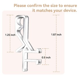 22 PCS Cidkoth Hidden Channel Valance Clips, 1-7/8 Inch Clear Plastic Blinds Clips for Valance with a Groove, Replacement Clips for Blinds Wood & Faux Wood Window Blinds
